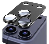 Diruite Camera Lens Cover for iPhone 17 Pro Max Tempering Glass,360°Integrated Frosting Camera Protector Aluminum Alloy Lens Protection,Black