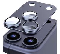 Diruite Camera Lens Cover for iPhone 17 Pro Max Tempering Glass,360°Integrated Frosting Camera Protector Aluminum Alloy Lens Protection,Deep Blue