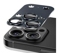 Diruite Camera Lens Protector for iPhone 14 Pro/15 Pro/16 Pro Lens Cover,Unique Design 9H Tempered Glass Frozen Aluminum Alloy Camera Protector,Blue