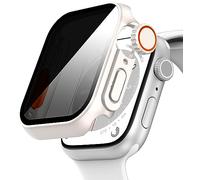 Diruite Case for Apple Watch Series 6/5/4/SE 40mm Screen Protector Anti-Spy,Tempered Glass Unique Design Hard PC Ultrathin Cover,Starlight(Privacy),40MM for Serie 6/5/4/SE