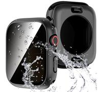 Diruite Screen Protector for Apple Watch Series 9/8/7 45mm Case Anti-Spy,Privacy Tempered Glass Hard PC Waterproof Scratch-Resistant Cover for iWatch 45mm Cases