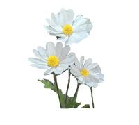 DIRUNEN Giant Flowers for Decoration,Large Daisy Flowers Artificial,Big Paper Flower for Wedding,Birthday Party,Garden,Office,Home,Shop Window Display(White)