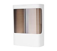 Dis-posable Cup Dispenser, Easy To Install, 18.5x25.5x23.5cm, Wa-ter Dispenser Cup Holder, Cups Organization Holder, Double-Barrel Storage, For Home Cafe Breakroom Catering