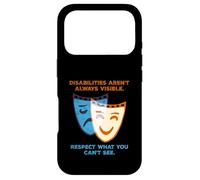 Disabilities Aren’t Always Visible Spoonie Theatre Mask Case for iPhone 17 Pro