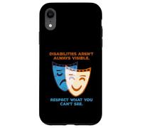 Disabilities Aren’t Always Visible Spoonie Theatre Mask Case for iPhone XR