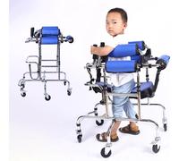 Disability Aids for Walking, Hemiplegia Stroke Rehabilitation Standing, Adjustable Walking Aid, for Children with Cerebral Palsy Rehabilitation Standing Frame Walker Walking Aid