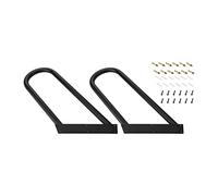 Disability Aids Outdoor Handrail Handrails for Outdoor Steps Handrails for Stairs, U-Shaped Handrail Black Wall Mounted Stair Railing Kit, Garage Porch Deck Entry Steps
