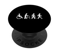 Disability Evolution Amputation Recovery Prosthetic Leg PopSockets Adhesive PopGrip