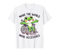 Disability Frog In Wheelchair Make The World More Accessible T-Shirt