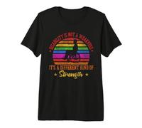 Disability is Not A Weakness It's Different Kind of Strength Premium T-Shirt