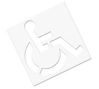 Disability Parking Stencil - High Visibility Disability Sign Template, Reusable Silicone Stencils | Precise Painting Tool for Property Batch Marking