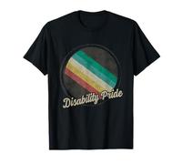 Disability Pride Flag Design Vintage Empowerment T-Shirt