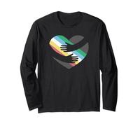 Disability Pride Flag Heart Hug Long Sleeve T-Shirt