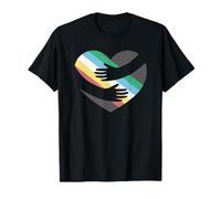 Disability Pride Flag Heart Hug T-Shirt