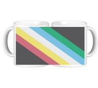 Disability Pride LGBTQ Rainbow Ceramic Coffee Mug and Coaster Comes in A Smash Proof Box