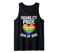 Disability Pride Side by Side Inclusion Heart Tank Top