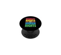 Disability Rights Are Human Rights Colorful Retro Advocate PopSockets Adhesive PopGrip