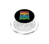 Disability Rights Are Human Rights Colorful Retro Advocate PopSockets PopGrip for MagSafe
