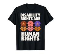 Disability Rights are Human Rights Floral Advocate T-Shirt