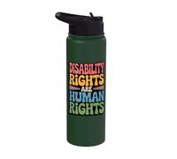 Disability Rights are Human Rights Stainless Steel Insulated Water Bottle