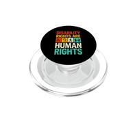 Disability Rights Are Human Rights Vintage Inclusion PopSockets PopGrip for MagSafe