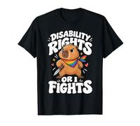 Disability Rights Or I Fights Capybara Disabled Awareness Value Graphic T-Shirt