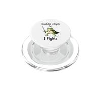 Disability Rights Or I Fights Frog Accessibility Awareness PopSockets PopGrip for MagSafe