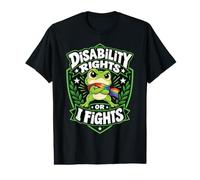 Disability Rights Or I Fights Frog Power Badge Toad Value Graphic T-Shirt