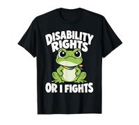 Disability Rights Or I Fights Frog Statement Toad Value Graphic T-Shirt