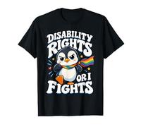 Disability Rights Or I Fights Penguin Disabled Awareness Value Graphic T-Shirt