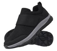 Disability Shoes Swollen Feet Womens Mens Trainers Slip On Wide Fit Touch Fasten Gym Sports Running Sneakers Mens Shoes Fashion Jogging Fitness Sneakers,Black,43/265mm