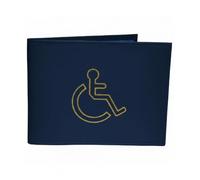 Disabled Badge Holder Durable PU Landscape Case with Hologram Safe Design, Navy 17 x 14 cm