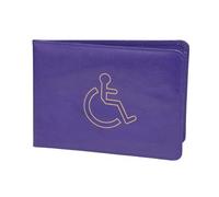 Disabled Badge Holder Navy Blue PU Holds New & Old Clocks Landscape Wallet 20 x 14 cm