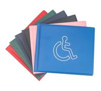 Disabled Badge, PU Leather Disabled Badge Holder for Car, Blue Parking Badge, Disability Badge Holder (Blue)