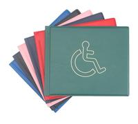 Disabled Badge, PU Leather Disabled Badge Holder for Car, Blue Parking Badge, Disability Badge Holder (Green)