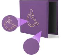 Disabled Badge Timer Parking Permit Cover, Disabled Badge Holder Wallet Protector, Soft PU Leather Disability Cover -