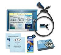 Disabled Blue Badge Anti Theft Holder Lock Security Protector Device for Car Set with Timer Clock & Radar Key for Disabled Toilets Access - Disability Parking & Toilet Access Wallet Guard