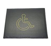 Disabled Blue Badge Holder Hologram Safe Parking Permit Display Cover Wallet (Black)