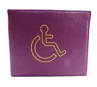 Disabled Blue Badge Holder Hologram Safe Parking Permit Display Cover Wallet (Purple)