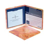 Disabled Blue Badge Holder Parking Permit Wallet in Holographic Orange Pink, Hologram-Safe UK Made Wallet, Disabled Parking Permit Cover Holder Includes Timer Clock, Disabled Badge Holder for Car