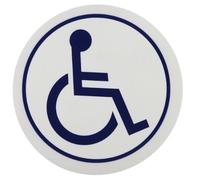 Disabled Cling Sign - Round: Wheelchair Symbol