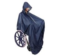 Disabled Elderly Electric Wheelchair Special Cloak Raincoat with Reflective Strip Windproof Rainproof Cover(Color 02)