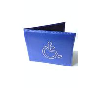 Disabled Parking Badge Holder Protector Cover Wallet PU Leather In (Royal blue)