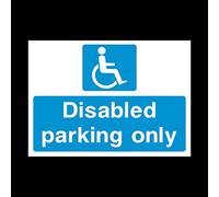 Disabled Parking Only Sticker/Self Adhesive Sign - Private Property, Parking, Clamping, Disabled, Driveway, Do not block (HS11)