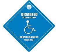 Disabled Please Leave Room For Access, Disabled Car Sign, Disabilty Sign, Disabled Driver, Please Leave Room For Access, Blue Badge, Motorbility, Disabled Driver, Disabled Car Driver, Bumper Sticker, Decal