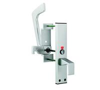 DISABLED TOILET HANDLE SET - SATIN ANODISED ALUMINIUM