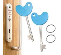 Disabled Toilet Key for Radar Doors 2 Pack - Blue NKS Key | Use for legitimate NKS & RADAR accessible toilet doors in the UK