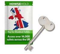 Disabled Toilet Key UK (1 Key) Radar Key for Access to Disabled Toilets with Large Easy Turn Handle
