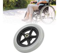 Disabled Wheelchair Wheels, Wheelchair Rubber Wheels 7 Inch Wheelchair Front Wheels Non-Slip Wheelchair Wheels Wear-Resistant for Elderly Wheel Chairs