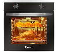 Disaenvir Electric Oven 65L with Plug, Built-In Single Oven 4 Functions